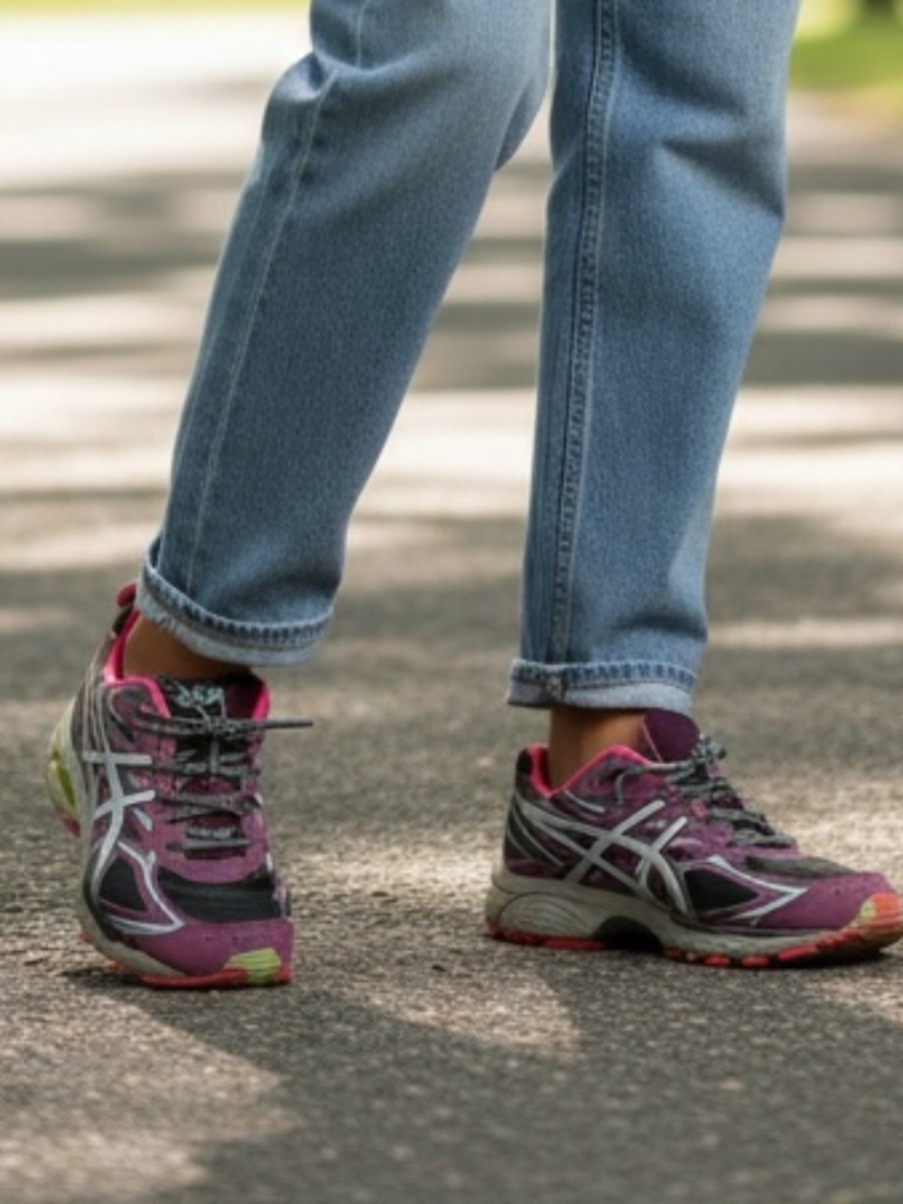 ASICS GEL-SCRAM 3 Women’s Purple Athletic Running Shoes